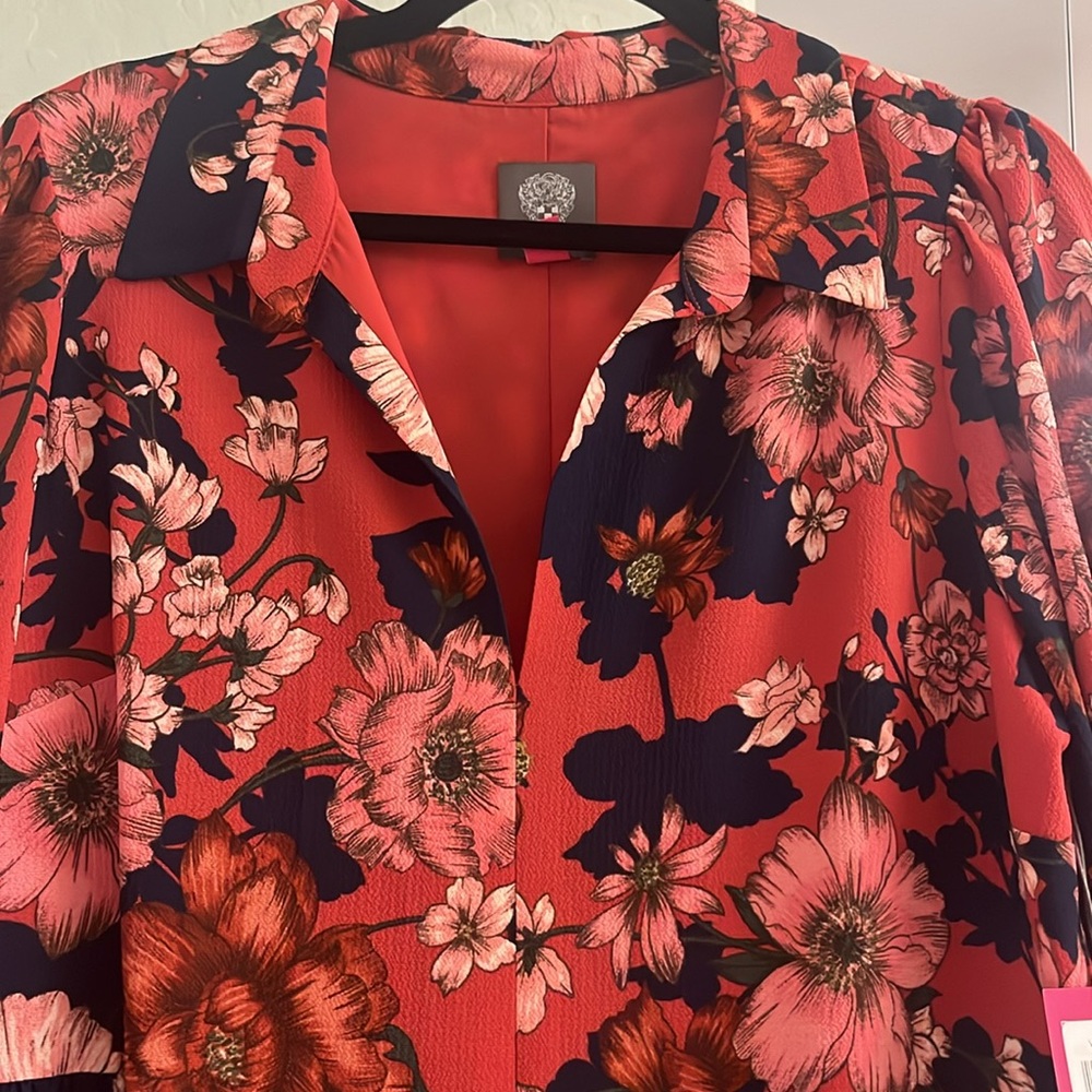 NWT Vince Camuto Mixed Print Dress - Picture 4 of 6